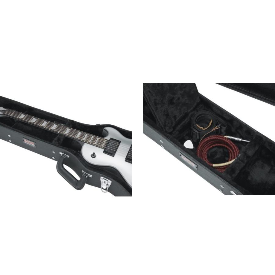 GATOR　シングルカッタウェイ・ギター（レスポールタイプ）用デラックス・ウッド・ケース　GW-LPS_2