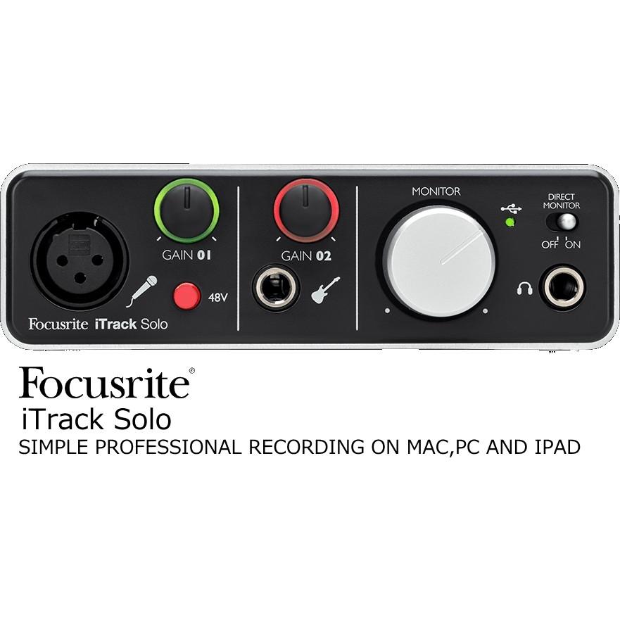 Focusrite フォーカスライト 高品質focusriteアナログプリアンプ搭載コンピュータオーディオインターフェース Itrack Solo Itrack Solo Rizing 通販 Yahoo ショッピング