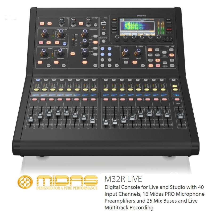 MIDAS コンパクトデジタルコンソール M32R-LIVE : RIZING - 通販