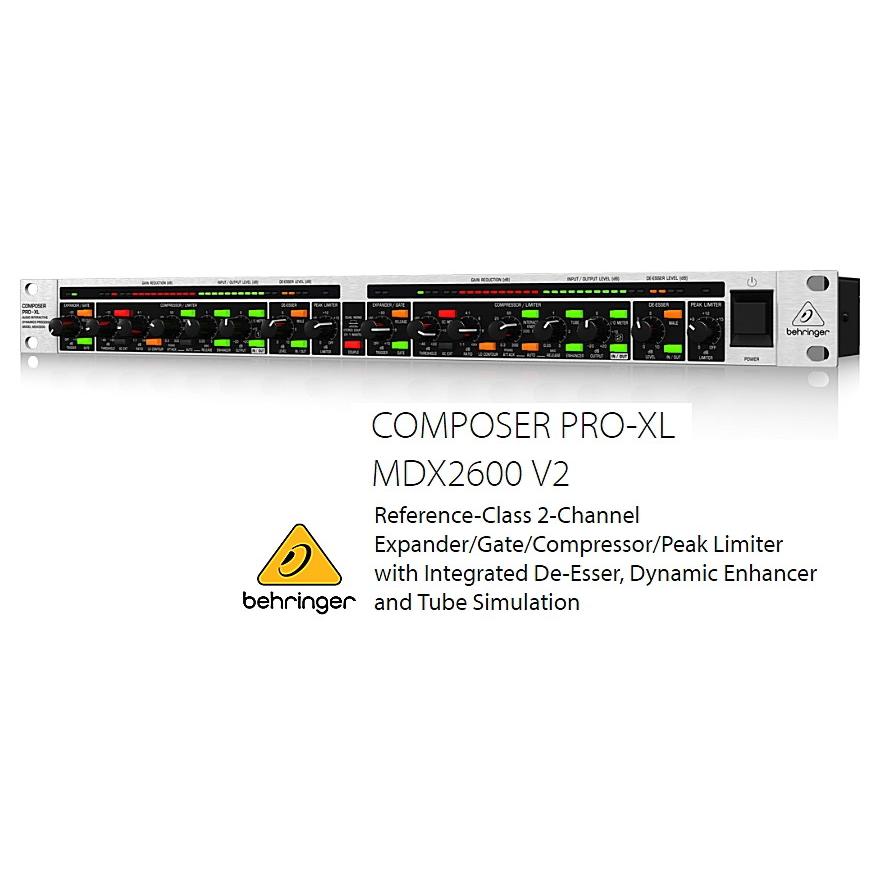 BEHRINGER/べリンガー　2chコンプレッサー　MDX2600 V2 COMPOSER PRO-XL  :MDX2600-V2-COMPOSER-PRO-XL:RIZING - 通販 - Yahoo!ショッピング
