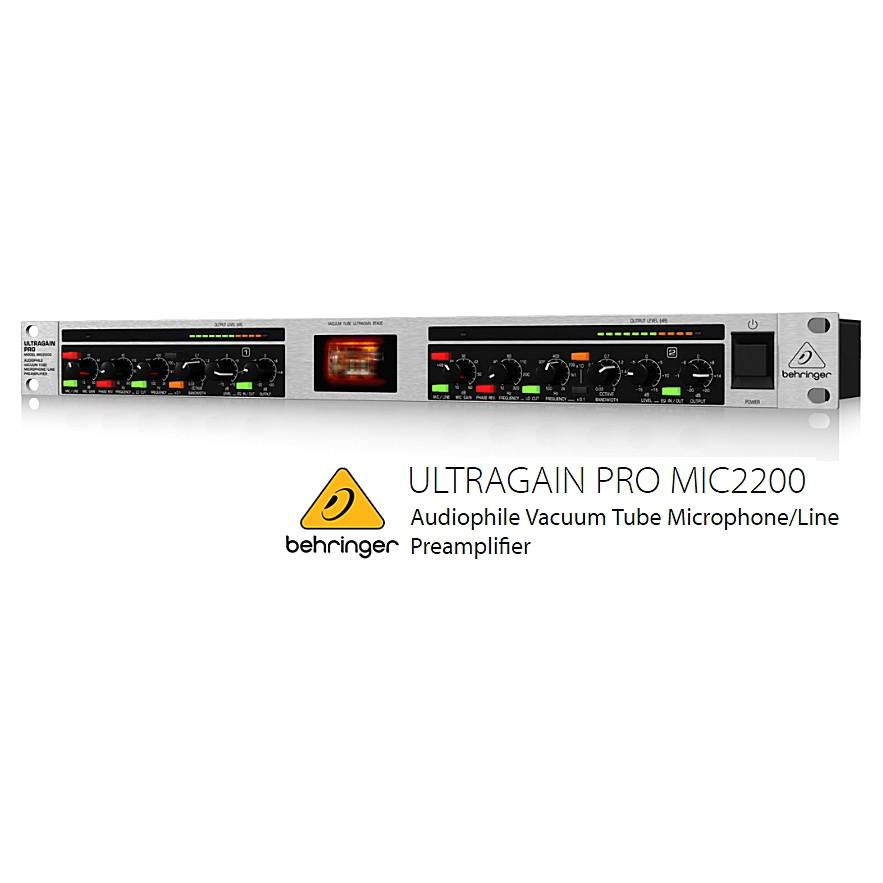 BEHRINGER/べリンガー　2ch真空管マイクプリアンプ　MIC2200 ULTRAGAIN PRO