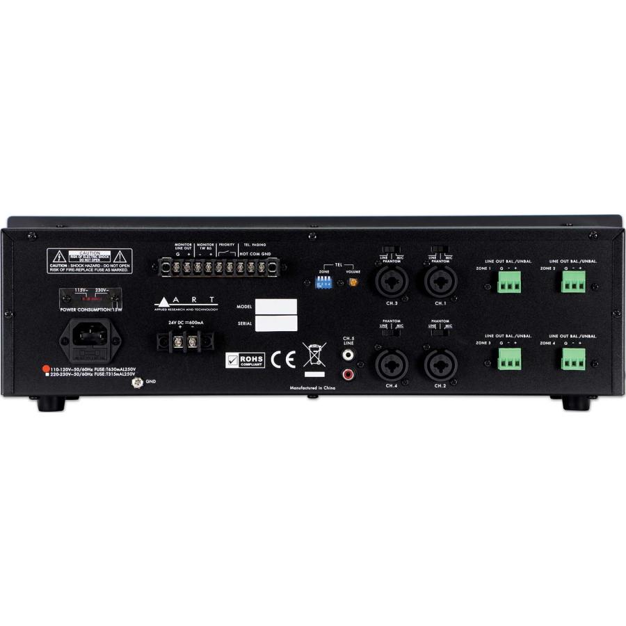 ART  5チャンネル・4ゾーン・マイク／ライン・ミキサー  MX524 |  | 02