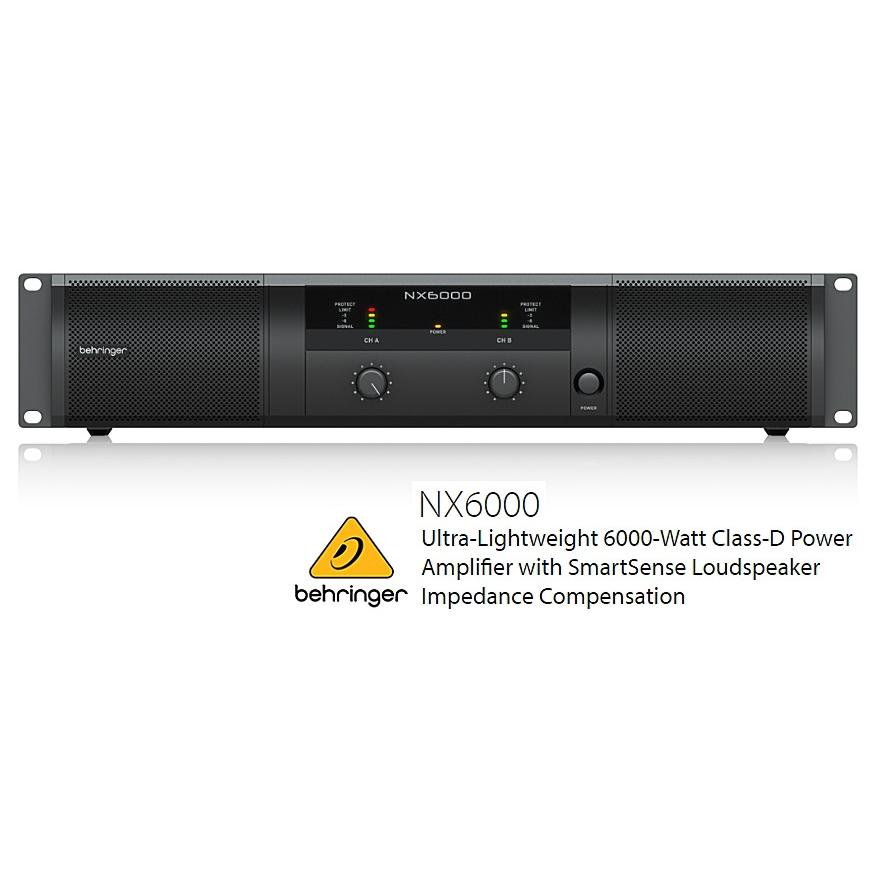 Behringer ベリンガー NU6000 パワーアンプ 動作品 PAアンプ BEHRINGER（ベリンガー） BEHRINGER/べリンガー 3000W×2(4Ω) クラスD