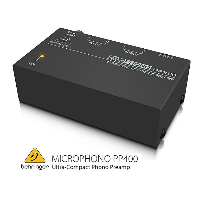 BEHRINGER/べリンガー 超小型フォノプリアンプ PP400 MICROPHONO PP400MICROPHONORIZING