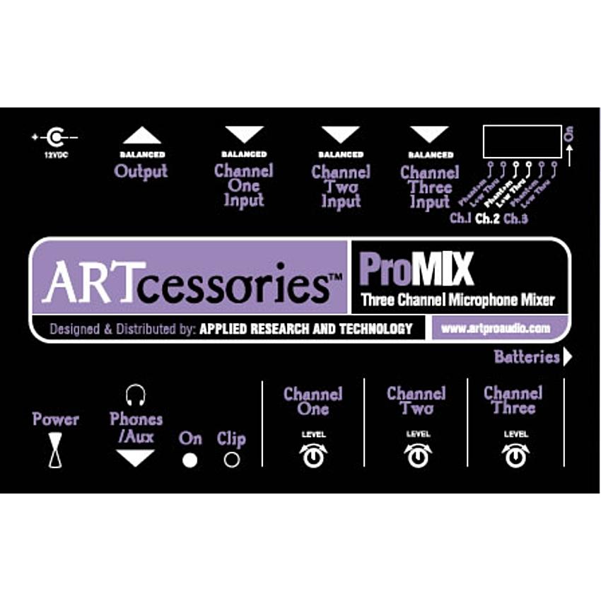 ART 3CH・マイクプリアンプ内蔵ミキサー　Pro MIX_1