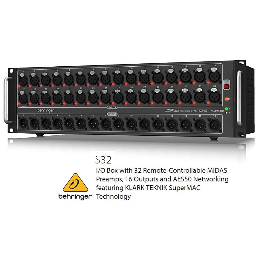 BEHRINGER べリンガー　32入力16出力 ステージボックス　S32 | BEHRINGER