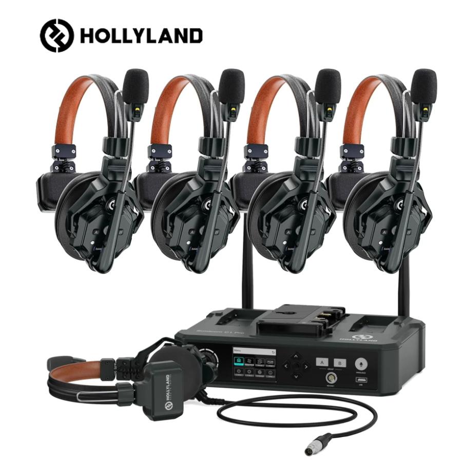 HOLLYLAND 5人用ワイヤレスインカムハブベースシステム ノイズキャンセ