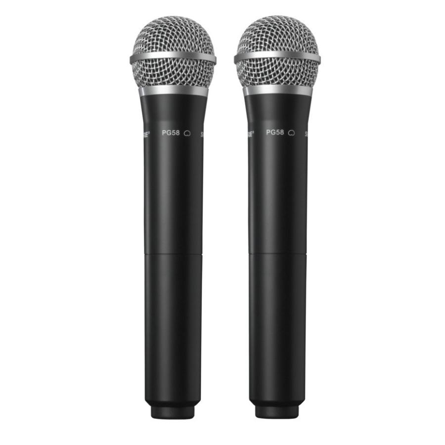 ほぼ未使用SHURE SVX Dual WirelessSVX288/PG58 Shure Wireless Dual Microphone Vocal System with XLR, 2 PG58