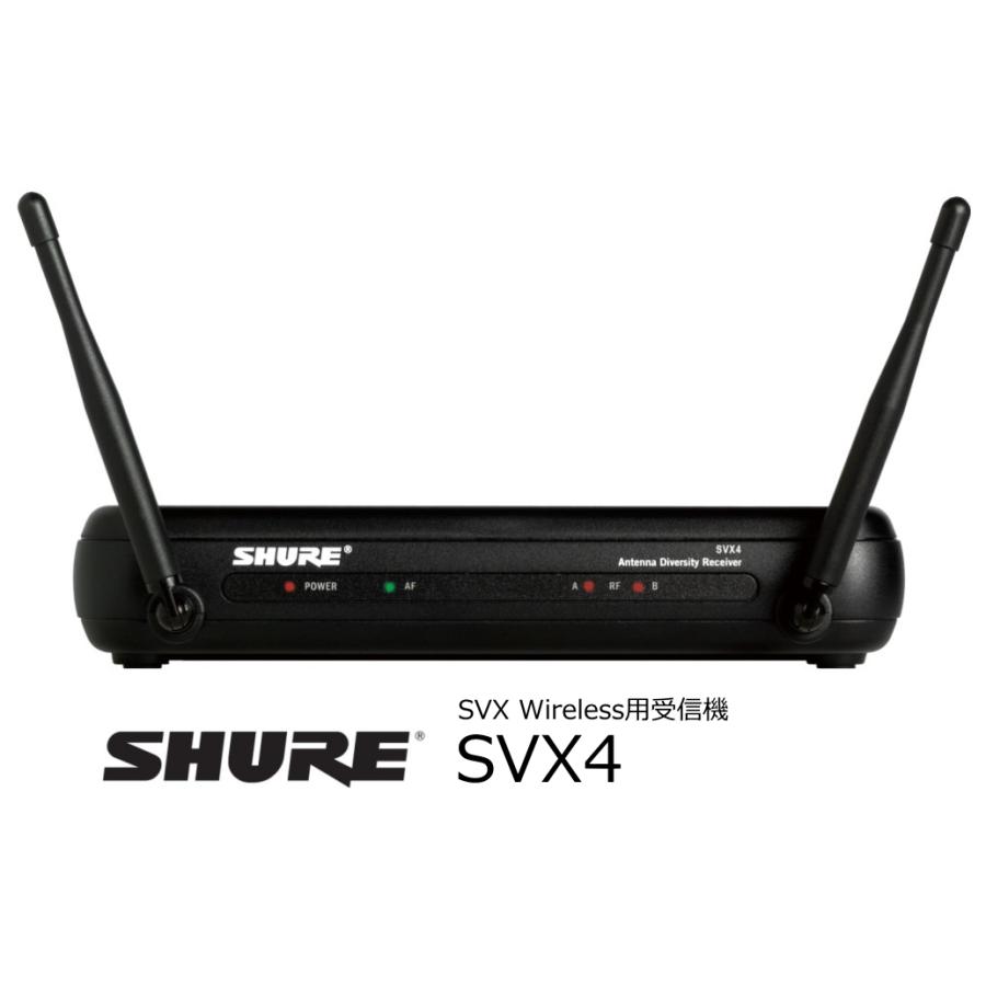 SHURE SVX4 ワイヤレス受信機 SHURE（シュア） SHURE SVX Wireless用シングルチャンネル受信機 SVX4
