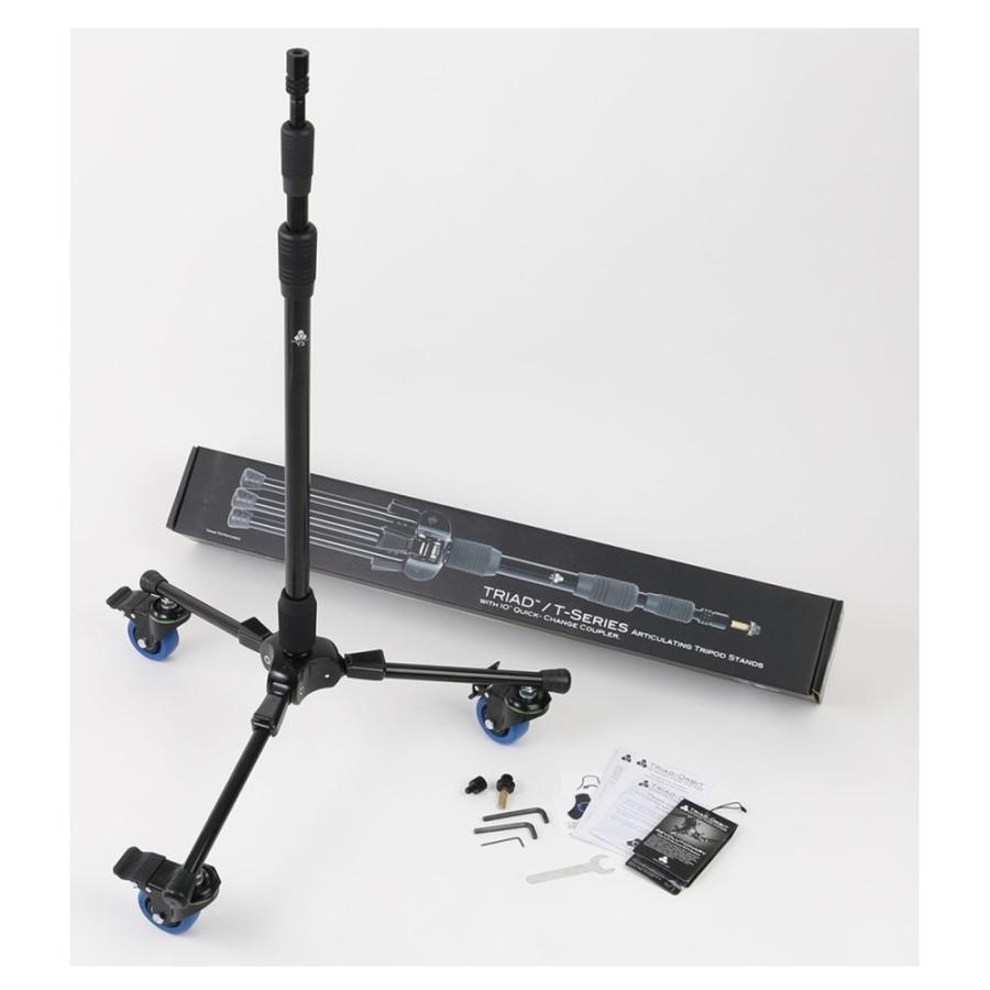 TRIAD-ORBIT T3C ロングストレートマイクスタンド キャスター付き w17b8b5 TRIAD-ORBIT ロック式キャスター付き可動式ロングストレートスタンド