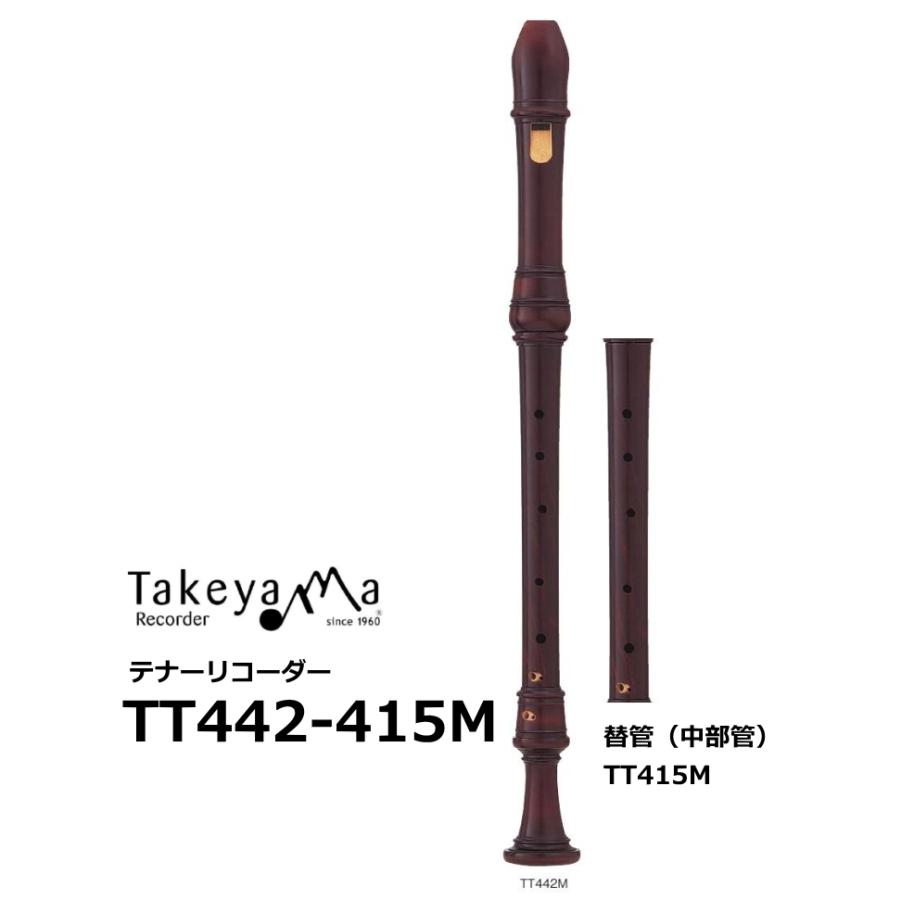 タケヤマリコーダー 木製テナーリコーダー モダン バロックピッチ