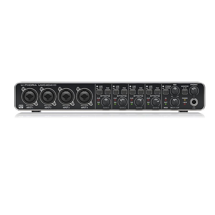 BEHRINGER/べリンガー MIDASマイクプリアンプ搭載 4入力4出力MIDI/USB