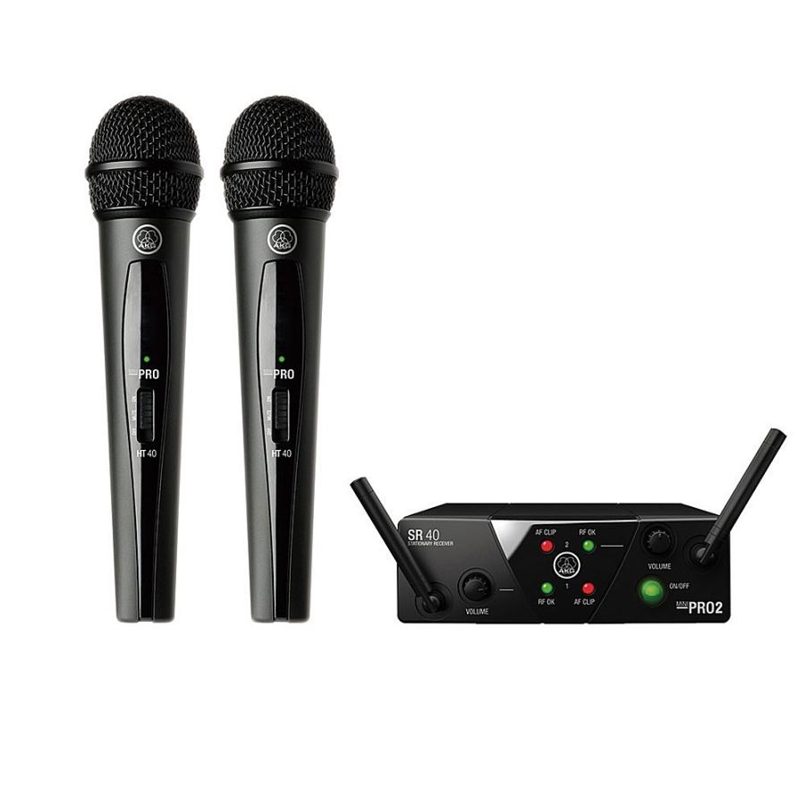 AKG WMS40 PRO2 ワイヤレスマイクシステム AKG B帯 2チャンネルワイヤレス システム VOCAL SET DUAL WMS40 PRO