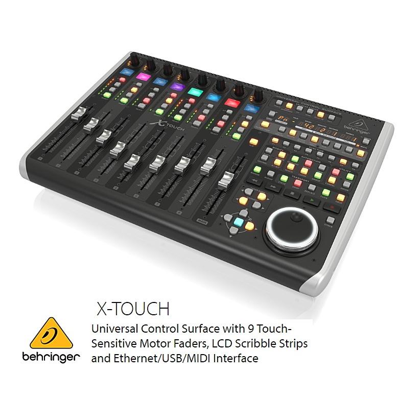 BEHRINGER/べリンガー 9系統タッチセンサー付100mmモーターフェーダー搭載イーサネット/USB/MIDIコントローラー X-TOUCH
