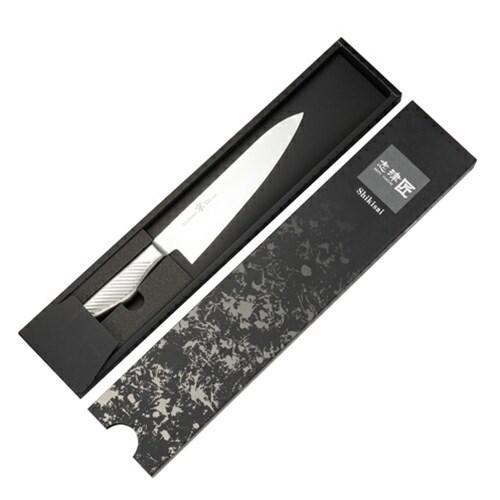和包丁 ブランド プロ 牛刀 180mm 18cm 牛刀包丁 プロ仕様 ステンレス 京 三層鋼 鋼 岐阜県 志津刃物制作所 包丁 和 シンプル 箱入り ギフト 和包丁 高級 爆買の画像