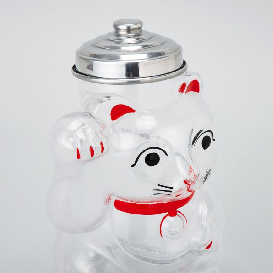 廣田硝子 廣田硝子（ひろたがらす）招き猫 菓子びん ガラス クッキー