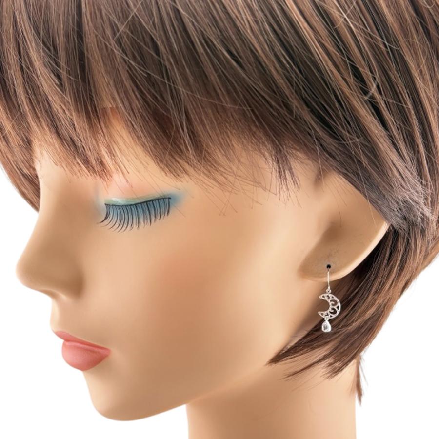 ピアス 10金 K10ホワイトゴールド ブルートパーズ レディース 新品