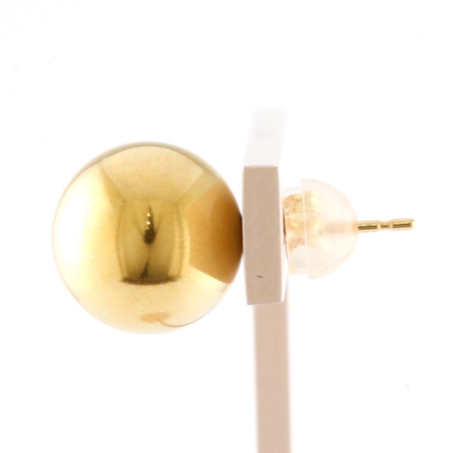 K18 ピアス 丸玉 10mm ボール 18金 K18ゴールド ゴールド 新品の画像
