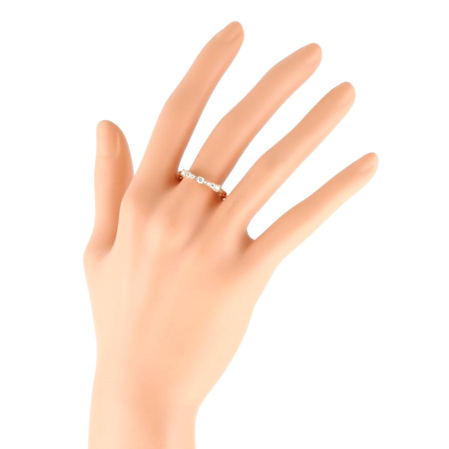 K18PG　ピンクゴールド　伸縮　リング　フリーサイズ ARIA（アリア） K18PG リング 指輪 ダイヤモンド0.23CT ストレッチ