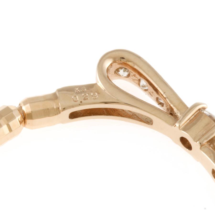 ARIA（アリア） K18PG リング 指輪 ダイヤモンド0.23CT ストレッチ