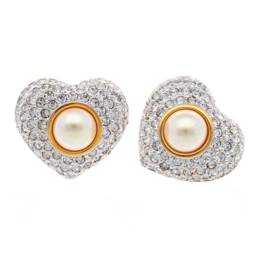 SWAROVSKI（スワロフスキー） イヤリング ハート 大振り クリスタル