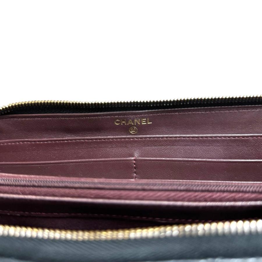 シャネル マトラッセ 長財布 ラムスキン A50097  レディース CHANEL 中古の画像