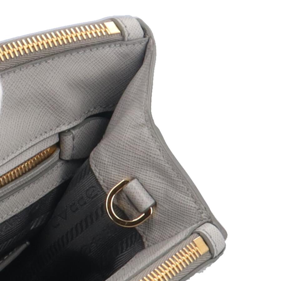 PRADA（プラダ） 2Wayバッグ ガレリア ショルダーバッグ レザー グレー