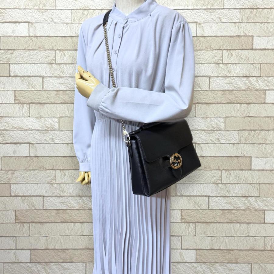 GUCCI（グッチ） インターロッキングG ショルダーバッグ レザー 510302