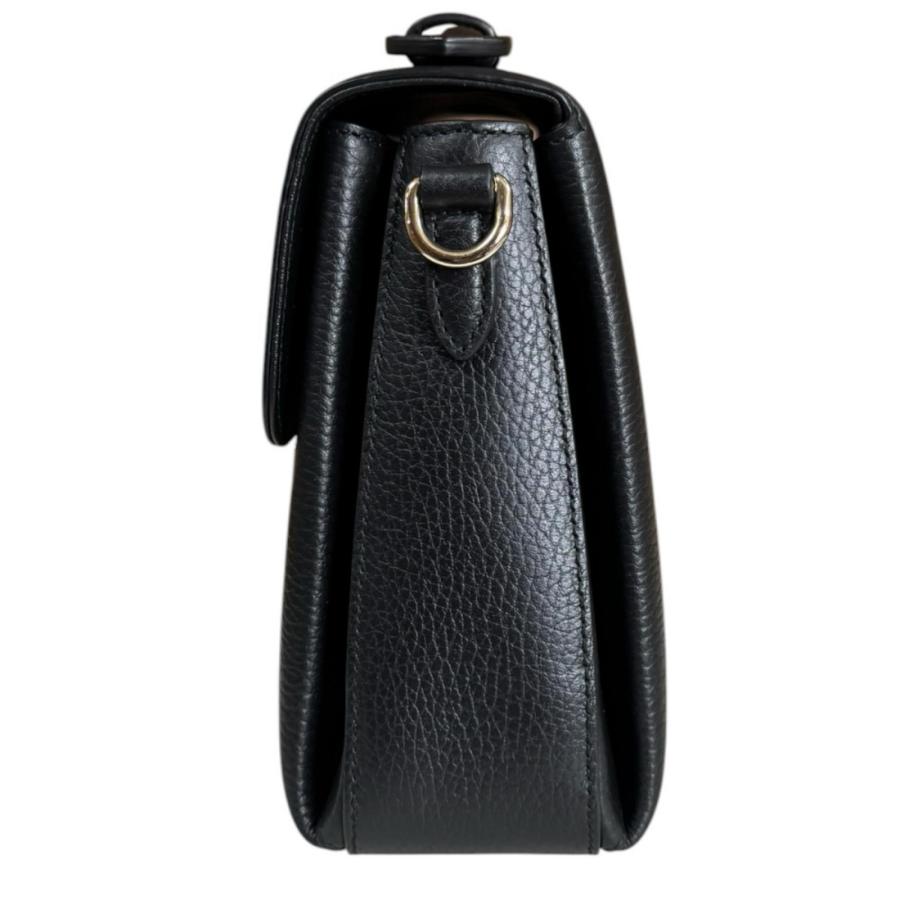 グッチ インターロッキング ショルダーバッグ レザー GG 黒 GUCCI（グッチ） インターロッキングG ショルダーバッグ レザー 510302