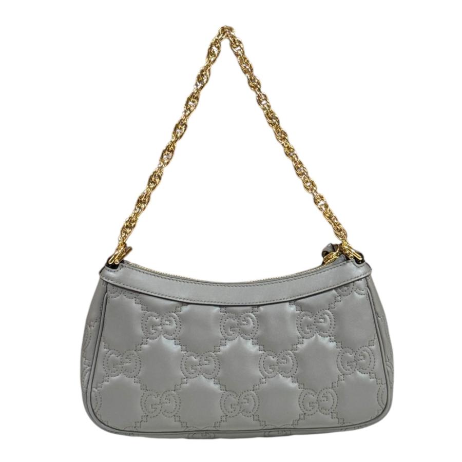 GUCCI（グッチ） GGマトラッセ ショルダーバッグ レザー 826218 グレー
