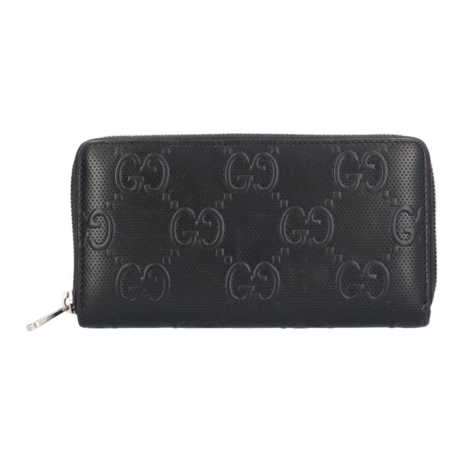 GUCCI シマレザー　長財布　エンボス GUCCI（グッチ） GGエンボス 長財布 レザー 625558 ユニセックス 中古