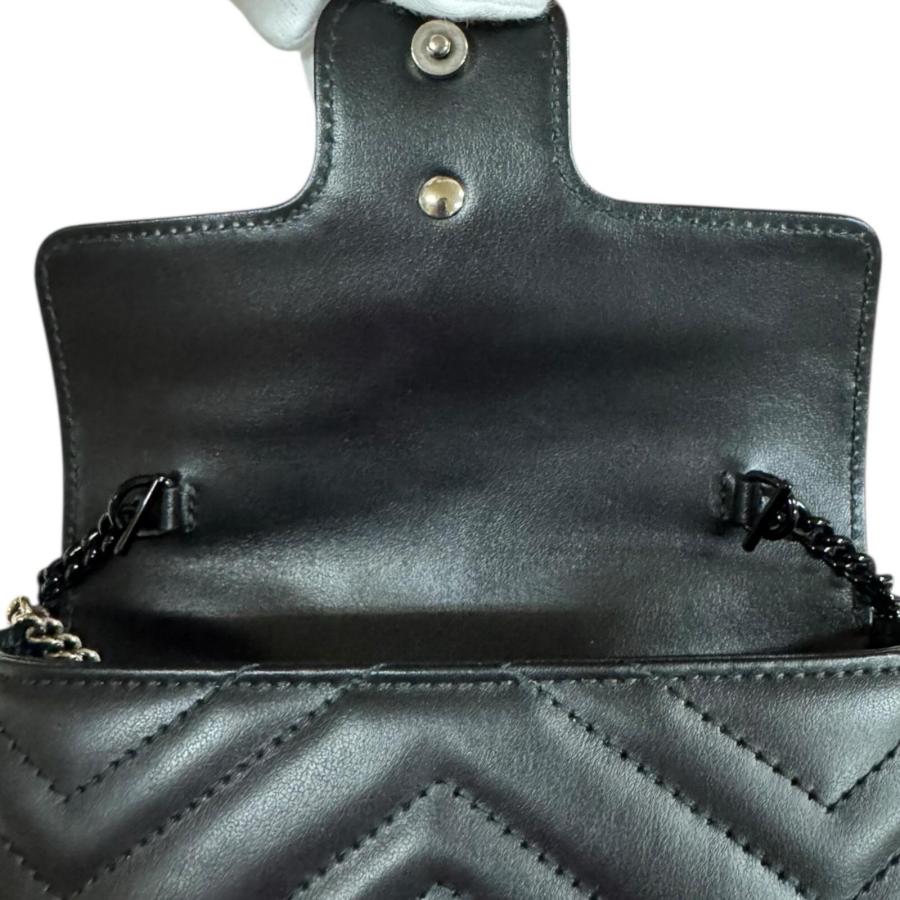 GUCCI（グッチ） スーパーミニバッグ GGマーモント ショルダーバッグ