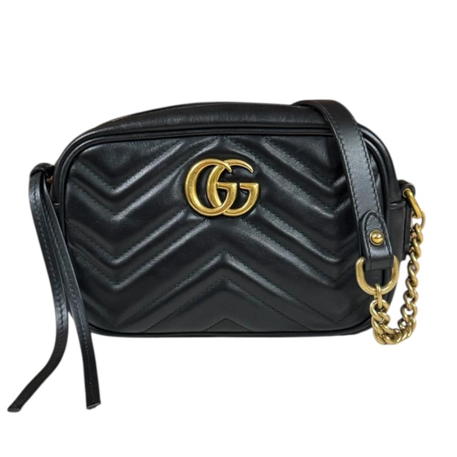 GUCCI（グッチ） GGマーモント ショルダーバッグ レザー 448065
