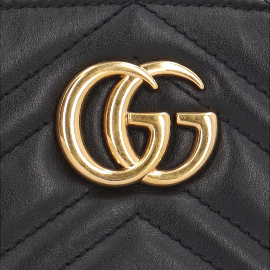 GUCCI（グッチ） コスメティックケース GGマーモント ポーチ レザー 