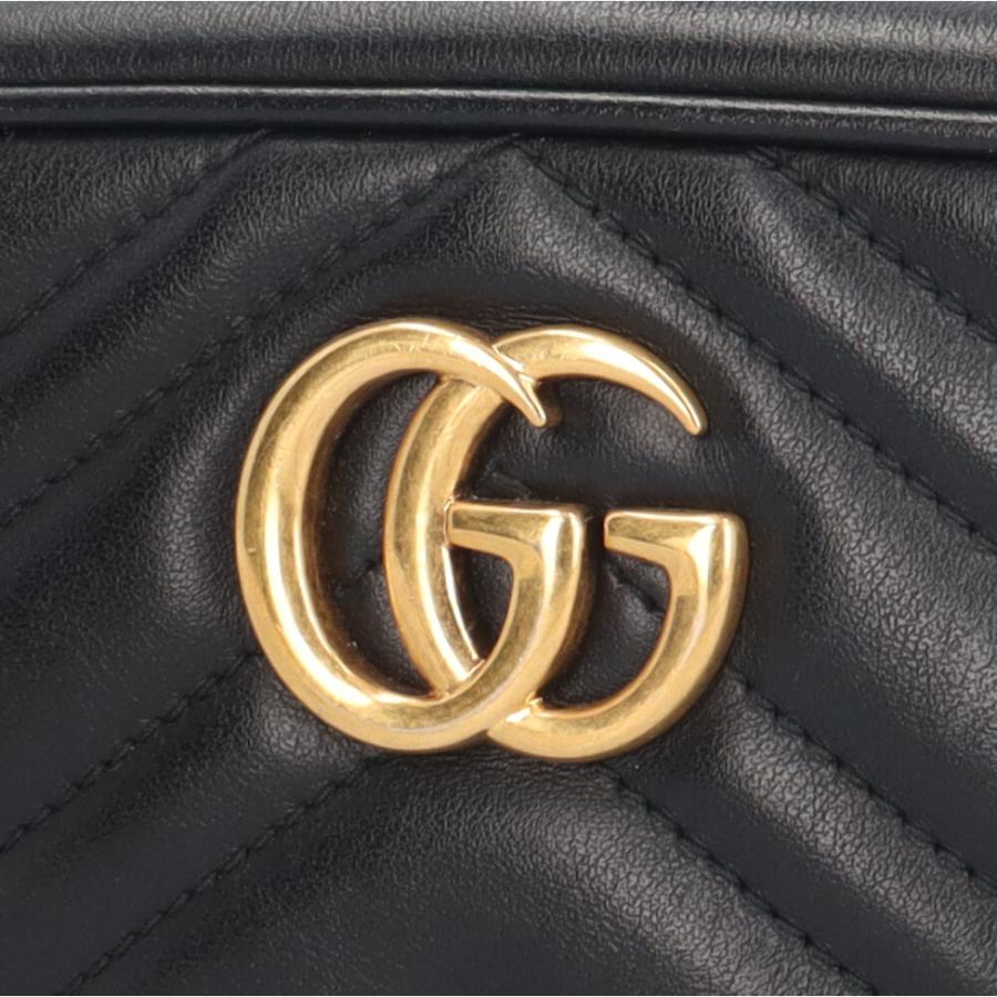 GUCCI（グッチ） ミニ カメラバッグ GGマーモント ショルダーバッグ