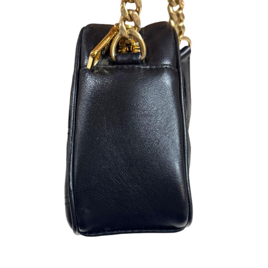 プラダ ナッパ ゴーフル ショルダーバッグ レザー 1BH112  ブラック レディース PRADA  中古 R&Kリサイクルキング PRADA（プラダ） ナッパ ゴーフル ショルダーバッグ レザー 1BH112