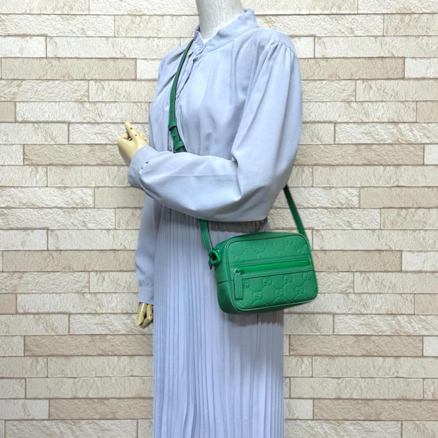 GUCCI（グッチ） GGラバーエフェクトミニショルダーバッグ ショルダー