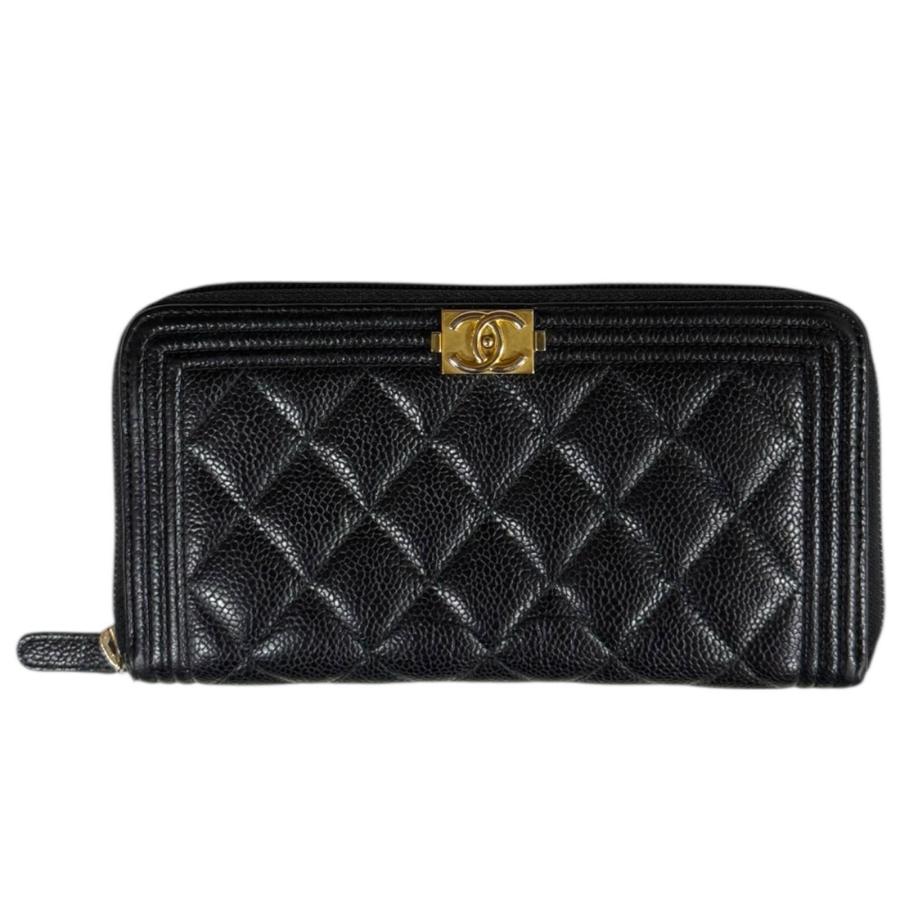 CHANEL（シャネル） ボーイシャネル 長財布 キャビアスキン A80288