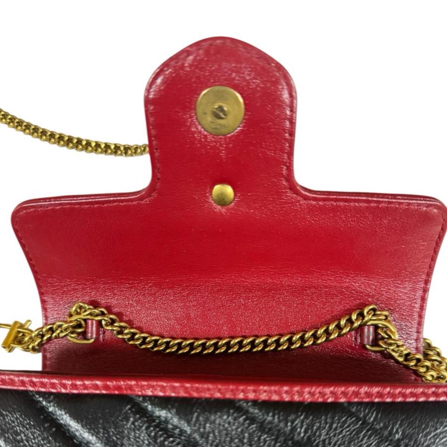 GUCCI（グッチ） スーパー ミニバッグ GGマーモント ショルダーバッグ