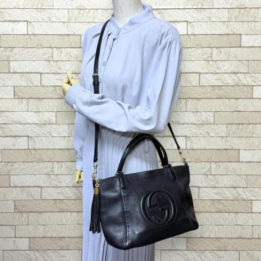 GUCCI（グッチ） ソーホー ショルダーバッグ レザー 369176 ブラック