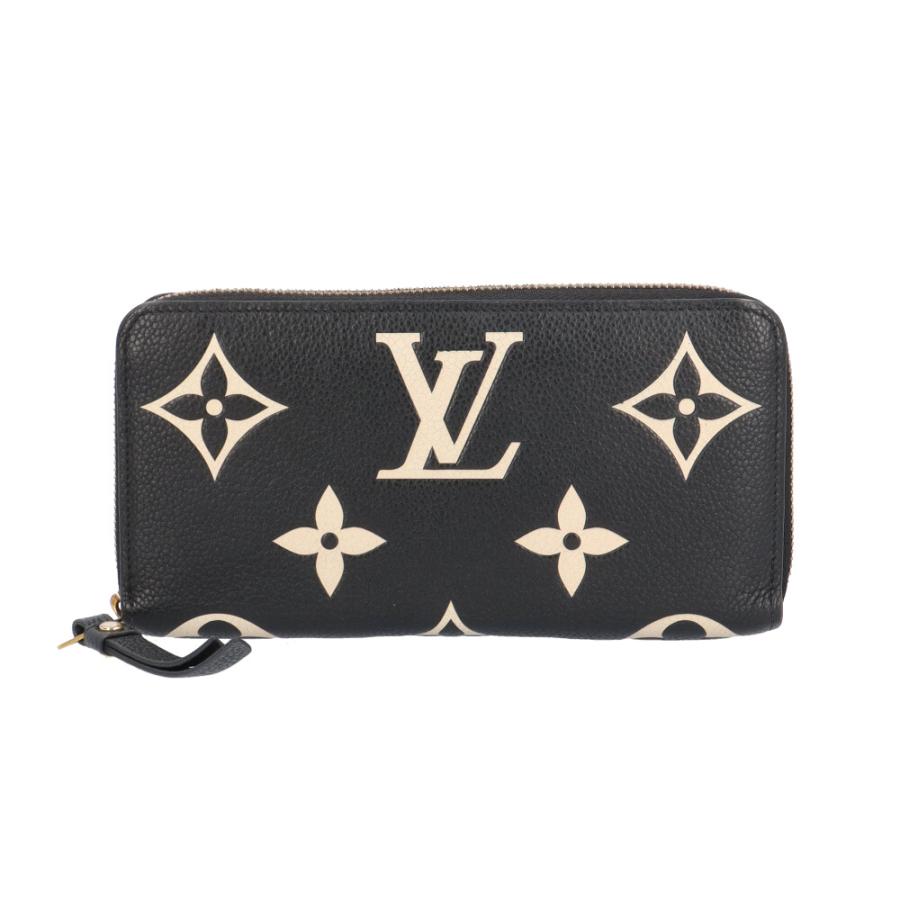 ヴィトン 長財布 M80481 モノグラム アンプラント ICタグ MBZ428 LOUIS VUITTON（ルイ・ヴィトン） ジッピーウォレット バイカラー
