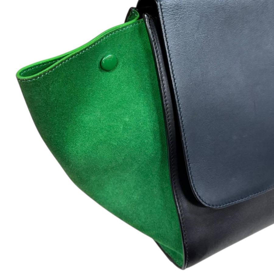CELINE（セリーヌ） トラペーズ ショルダーバッグ レザー ブラック