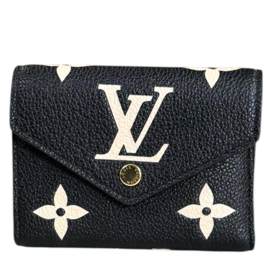 ルイヴィトン ポルトフォイユ･ヴィクトリーヌ バイカラーモノグラムアンプラント 三つ折り財布 M80968 レディース LOUIS VUITTON  中古 LOUIS VUITTON（ルイ・ヴィトン） ポルトフォイユ・ヴィクトリーヌ