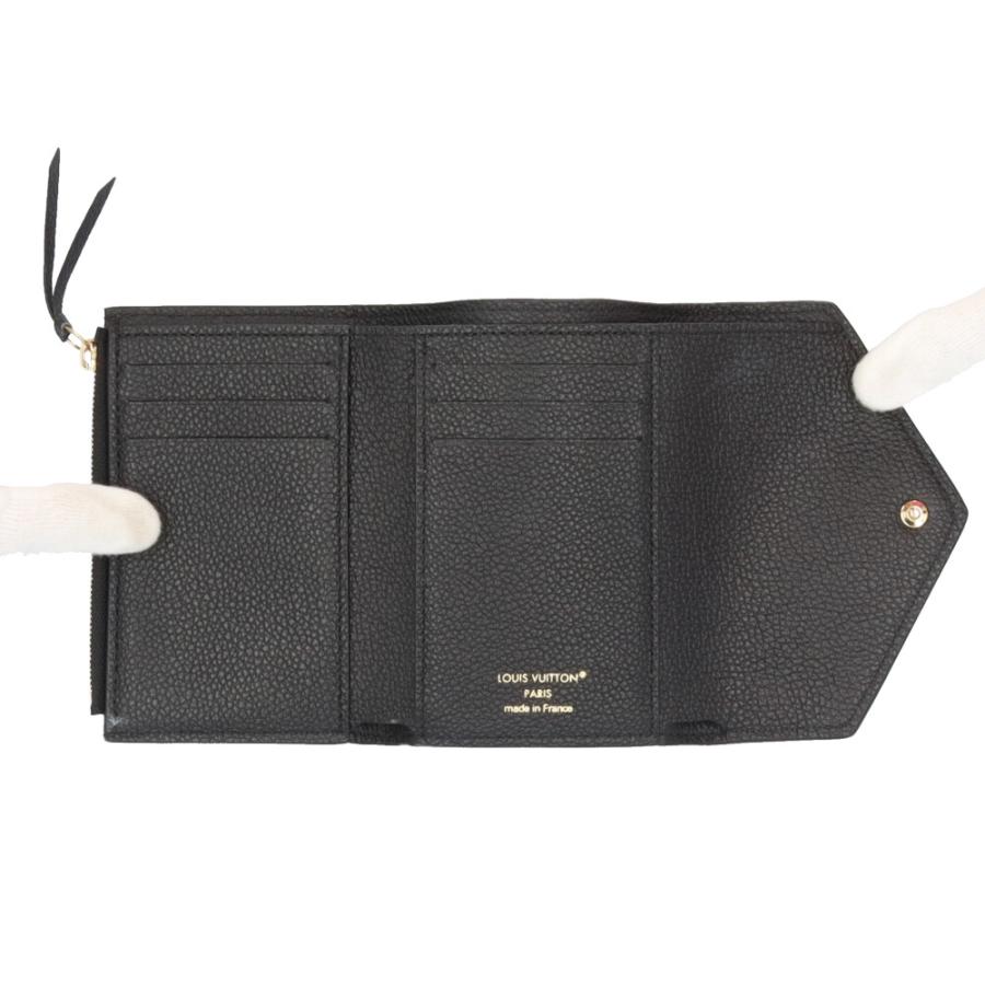 ルイヴィトン ポルトフォイユ･ヴィクトリーヌ バイカラーモノグラムアンプラント 三つ折り財布 M80968 レディース LOUIS VUITTON  中古 ヴィトン バイカラー モノグラム アンプラント ポルトフォイユ