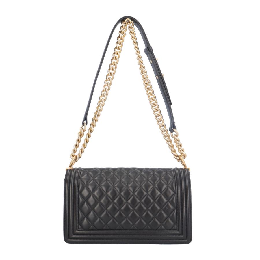 シャネル CHANEL ボーイシャネル ショルダーバッグ バッグ ラムスキン（羊革） レディース ブラック系 A67086 【中古】 CHANEL（シャネル） ボーイシャネル ショルダーバッグ ラムスキン