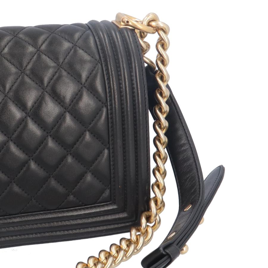 シャネル CHANEL ボーイシャネル ショルダーバッグ バッグ ラムスキン（羊革） レディース ブラック系 / ベージュ系 A67086 【中古】 CHANEL（シャネル） ボーイシャネル ショルダーバッグ ラムスキン