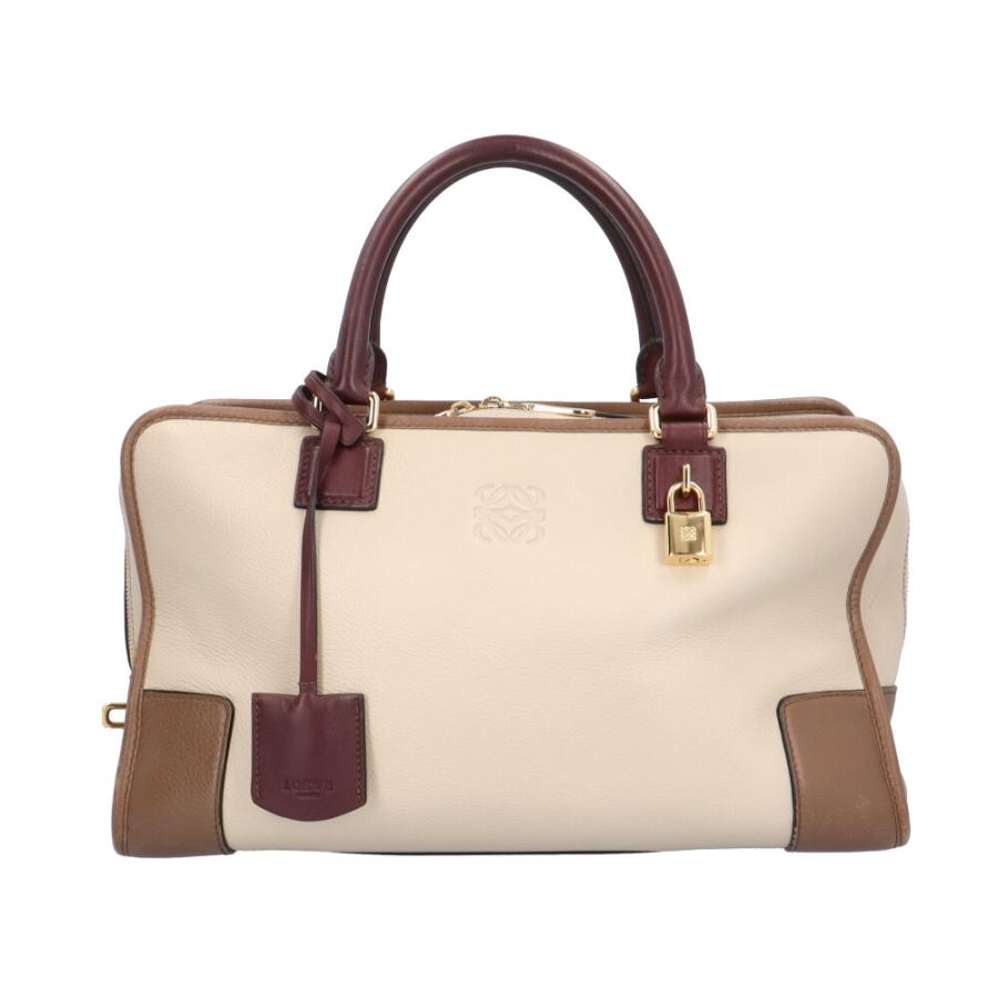 LOEWE（ロエベ） アマソナ36 ハンドバッグ レザー ベージュ レディース