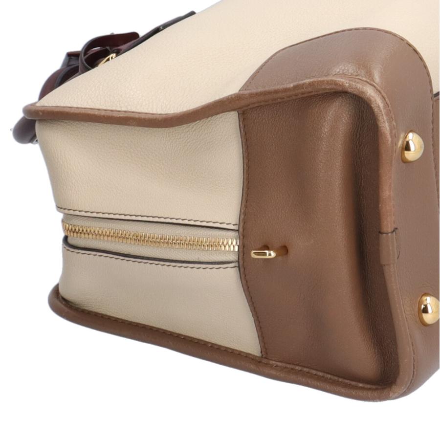 LOEWE（ロエベ） アマソナ36 ハンドバッグ レザー ベージュ レディース