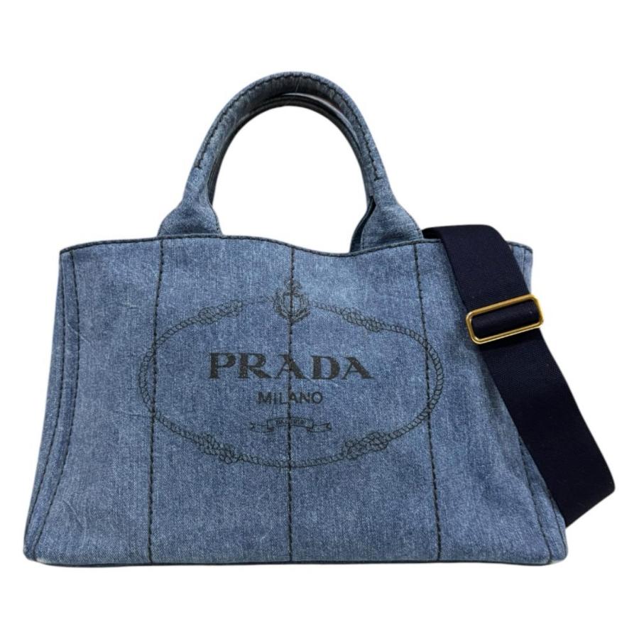 PRADA カナパ プラダ 2way ショルダーバッグ 1BG642 デニム M PRADA（プラダ） カナパトートM ショルダーバッグ デニム 1BG642