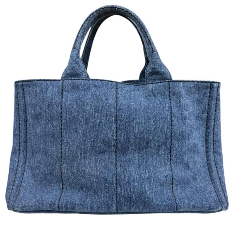 PRADA（プラダ） カナパトートM ショルダーバッグ デニム 1BG642